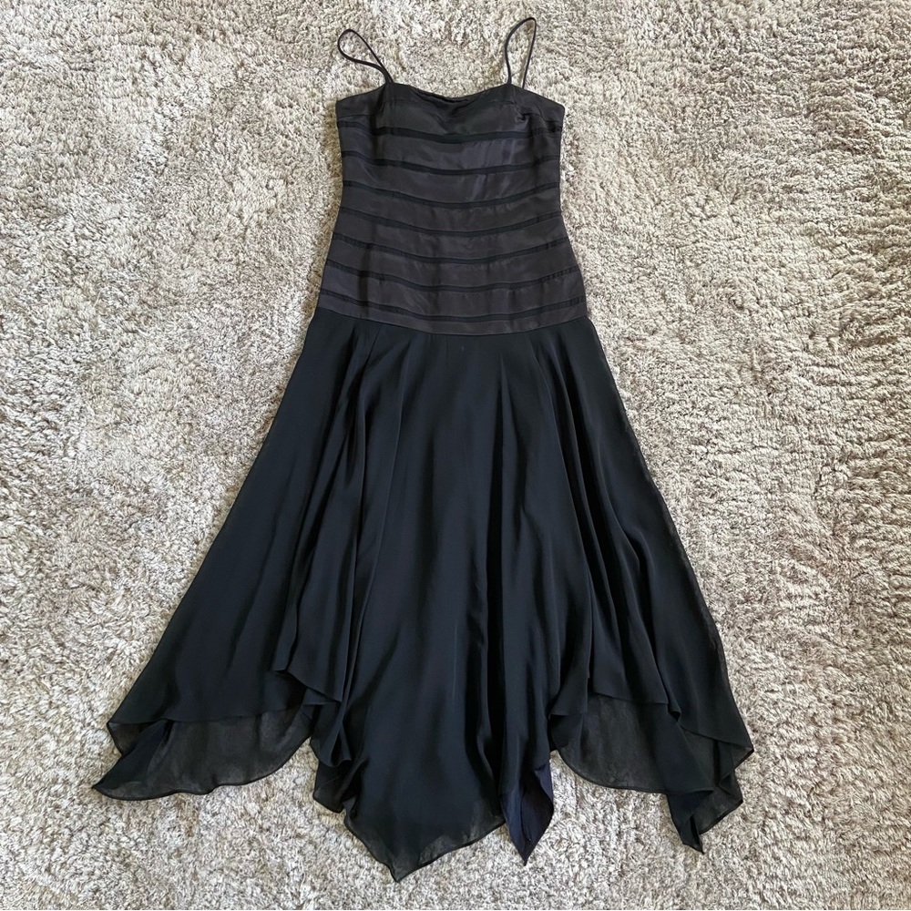 Black asymmetrical dress made & bought in Brazil